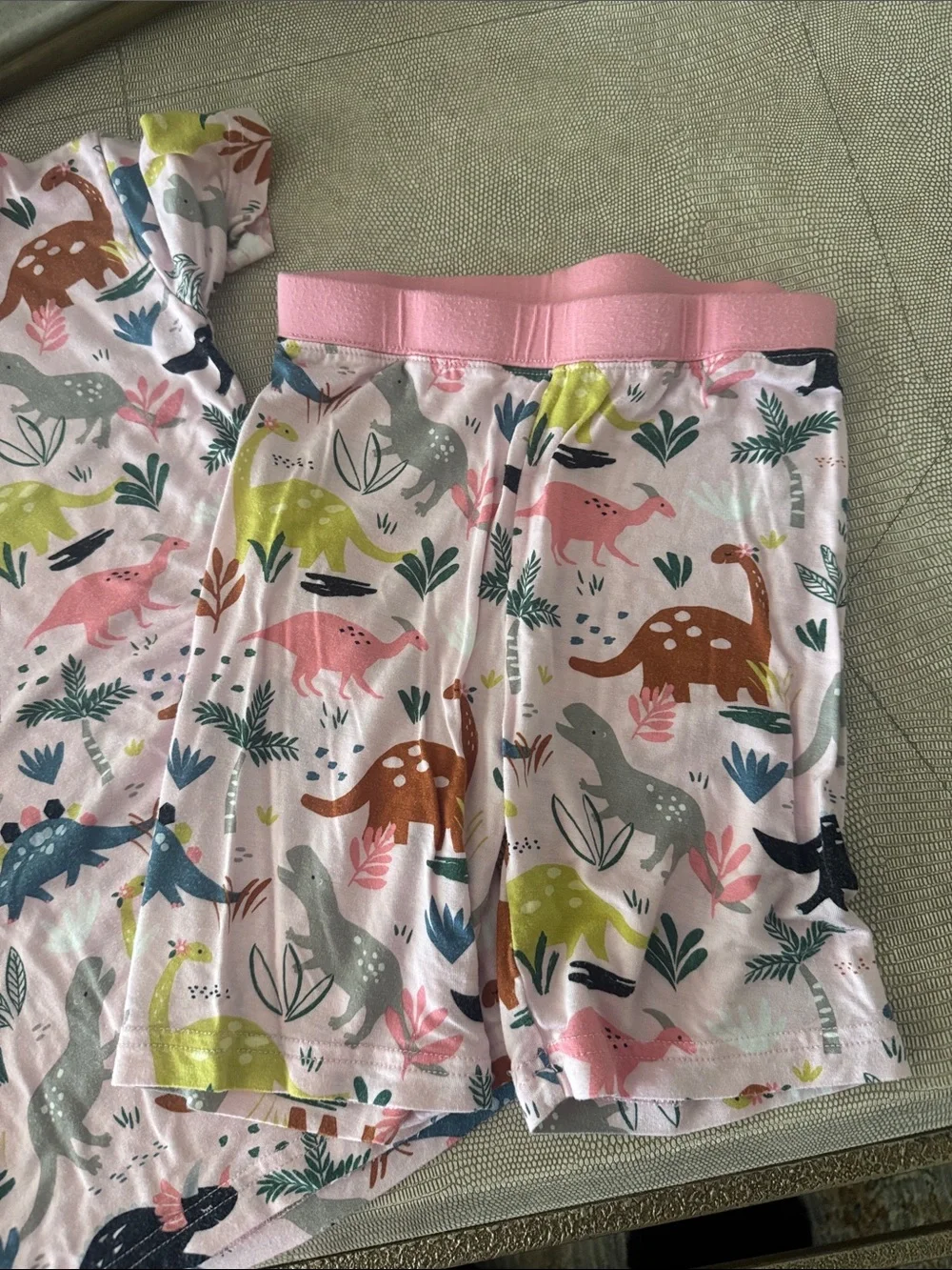 Little Sleepies pajama set size 5/6 Shorts/short sleeve set EUC